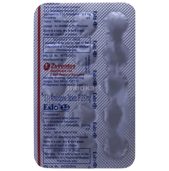 eslo 2.5mg tablet 15's